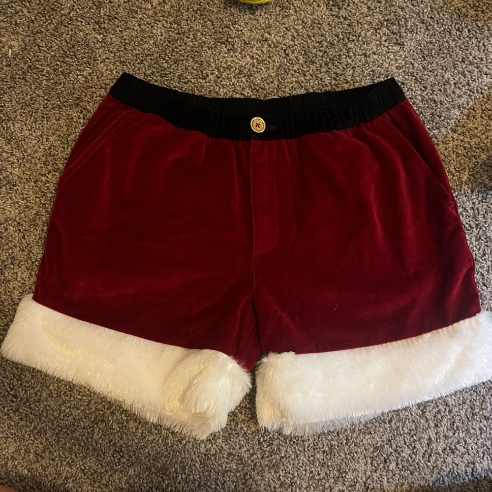 Chubbies Red Velvet Women's Shorts with White Trim
